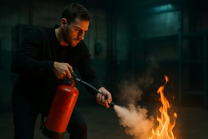 שימוש נכון במטף כיבוי