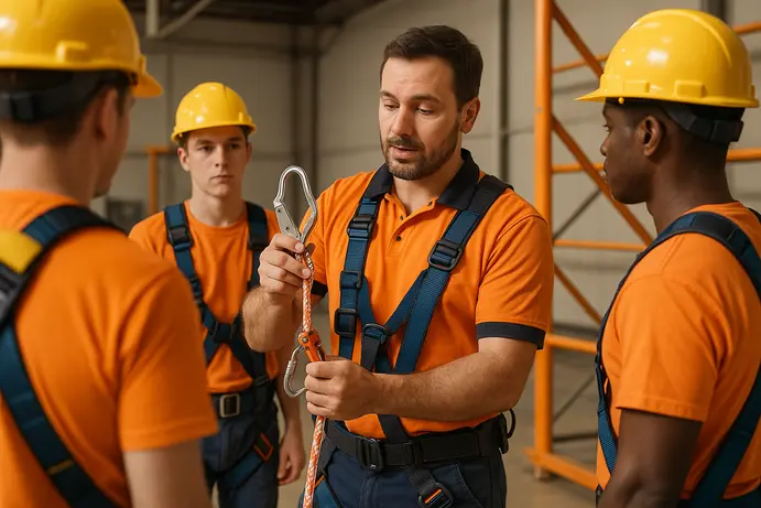 תהליך הדרכה והסמכה לעבודה בגובה