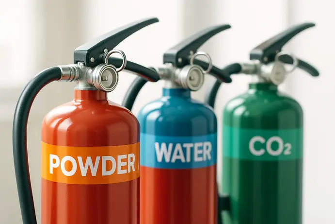 סוגים שונים של מטפי כיבוי אש לשימוש בטוח