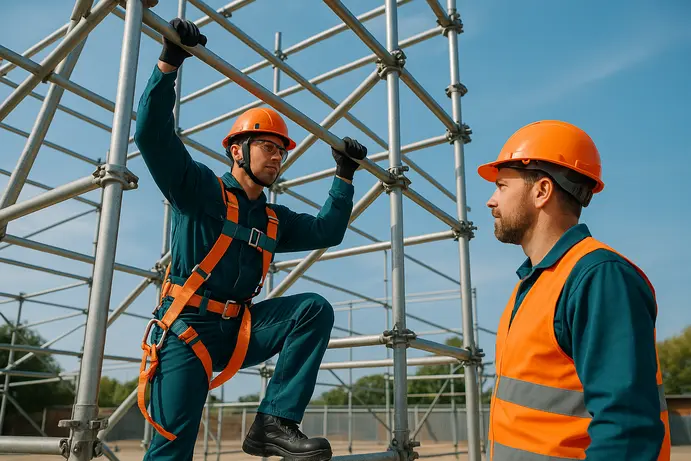 אימון מעשי בקורס עבודה בגובה